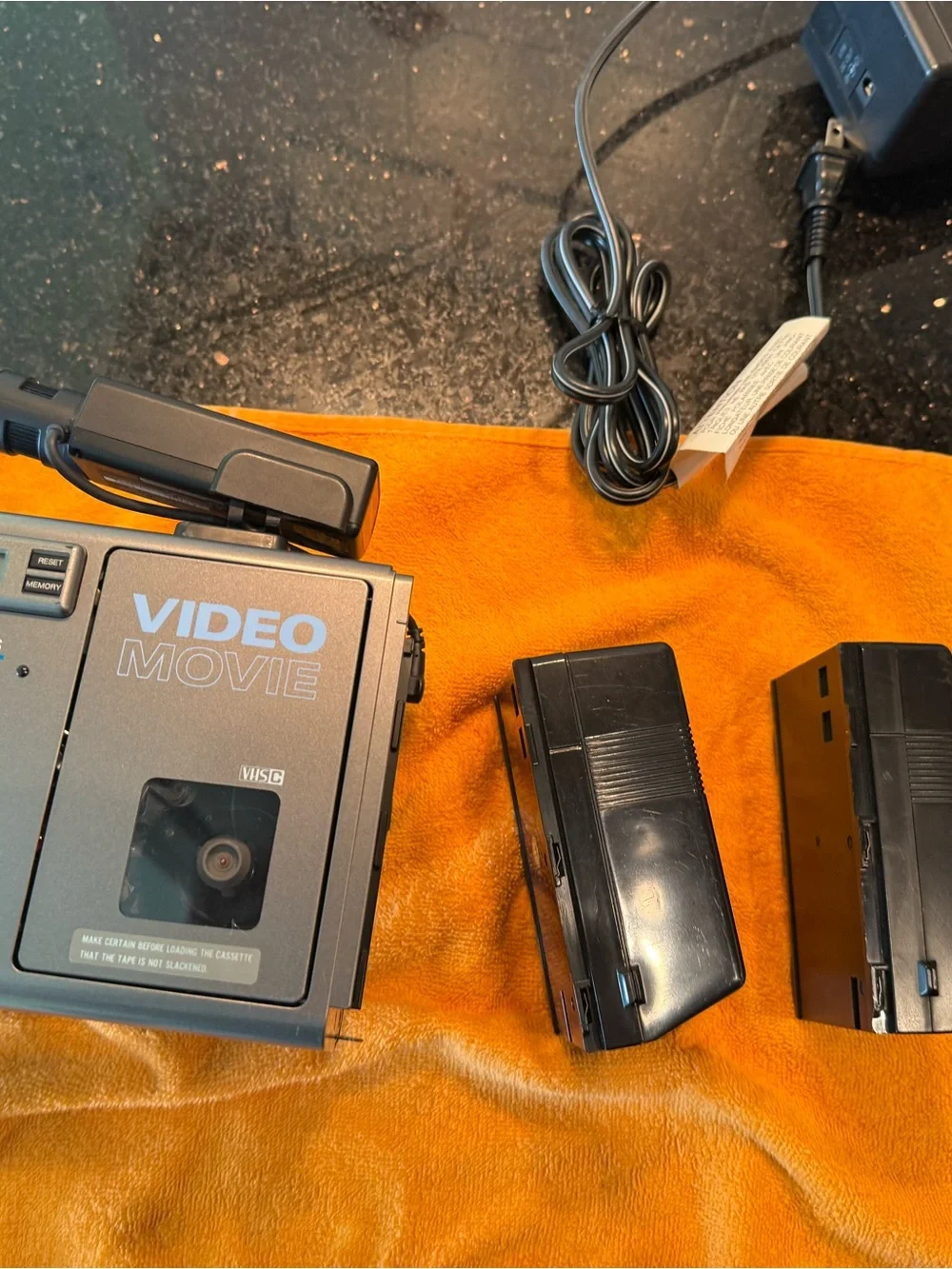 Toshiba dark gray VHS-C Video Movie Camcorder with Auto Focus
